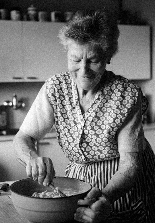 mamie en cuisine